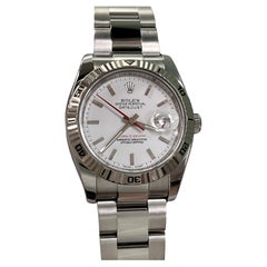 Rolex Datejust Turn O Graph 116264 Quadrante bianco Acciaio inossidabile 36mm