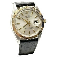 Rolex Datejust Turn-O-Graph 1625 Thunderbird 18K Yellow Gold Steel Leather 36mm
