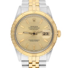 Rolex Datejust Turn-O-Graph 16253 Steel/18k Gold 36mm Champagne Dial Circa 1987
