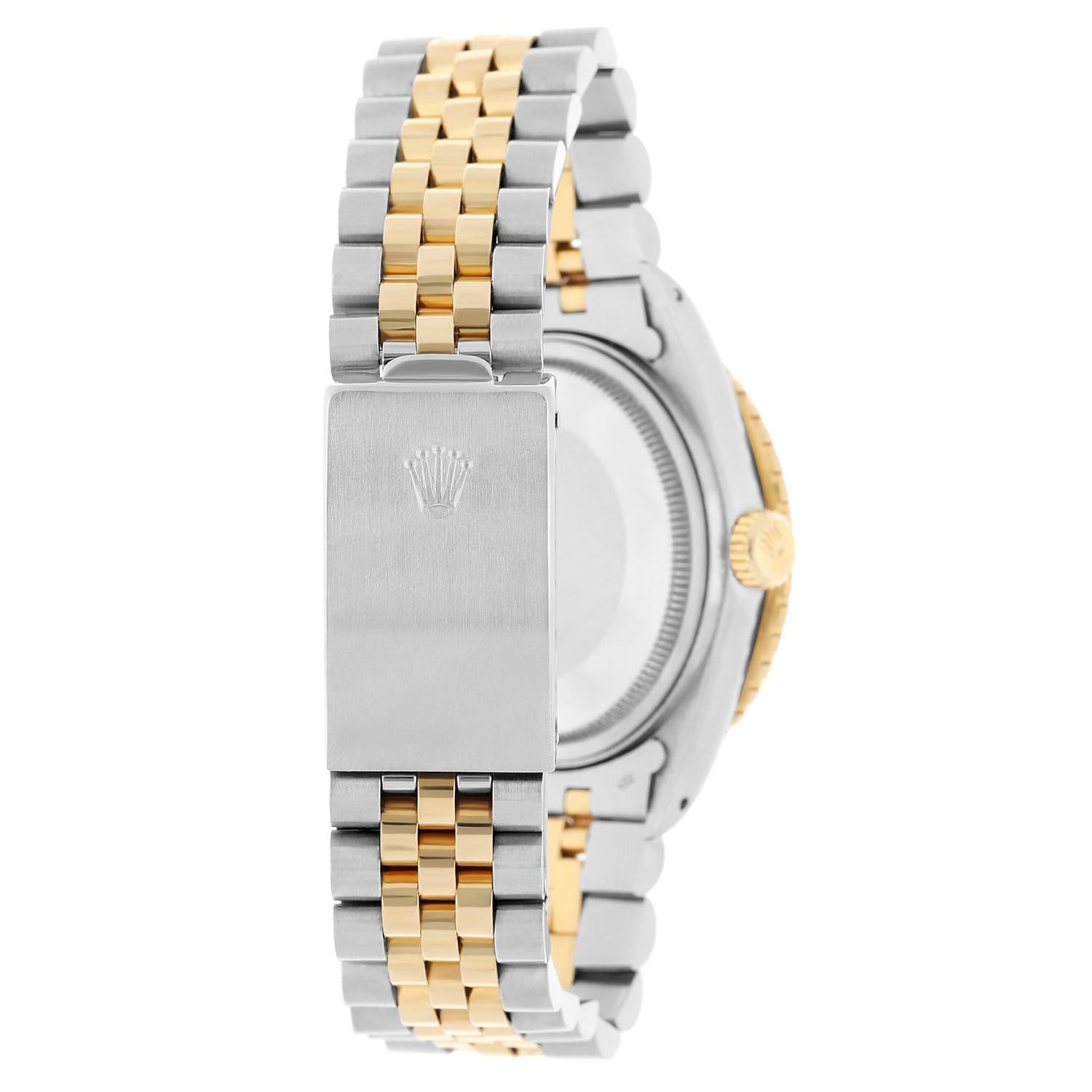 Rolex Datejust Turn-O-Graph 16253 Steel/18k Gold 36mm Champagne Dial Circa 1987 For Sale 2