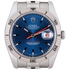 Rolex Datejust Turn-O-Graph Herren Edelstahl blau Zifferblatt 116264