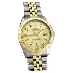 Rolex Datejust Turn-O-Graph Thunderbird 16253 14K Yellow Gold Stainless Jubilee