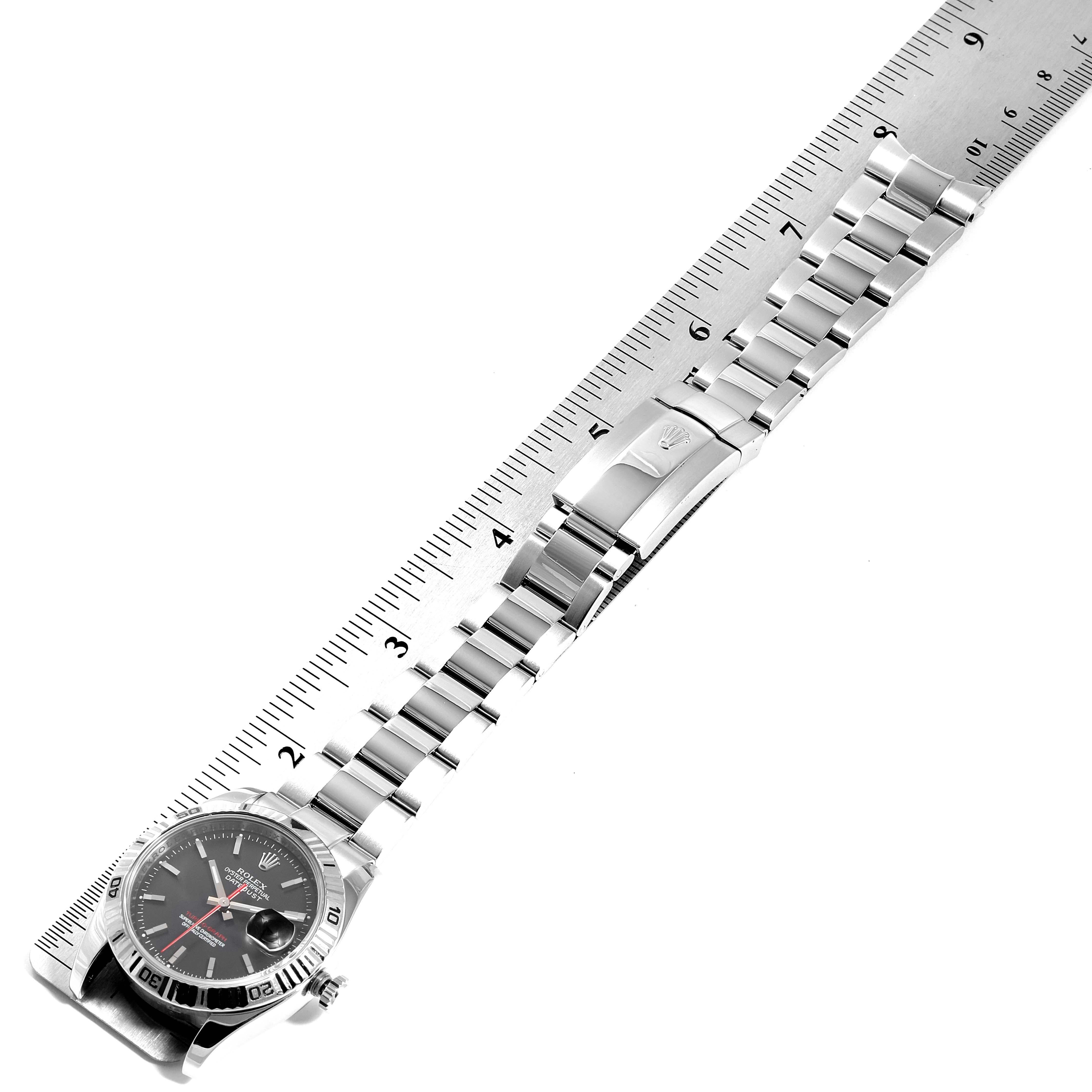 Rolex Datejust Turnograph Red Hand Steel Men's Watch 116264 For Sale 7