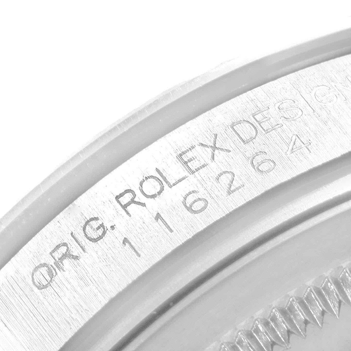 Rolex Datejust Turnograph Red Hand Steel Men's Watch 116264 For Sale 5
