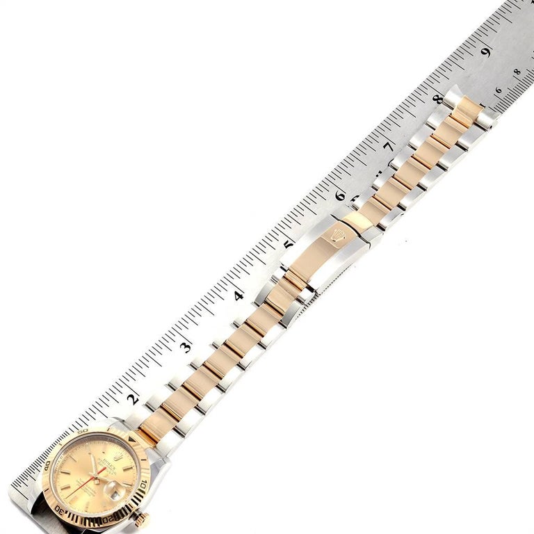 Rolex Datejust Turnograph Steel Yellow Gold Men's Watch 116263 For Sale ...
