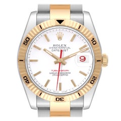 Rolex Datejust Turnograph 36mm Steel Yellow Gold Mens Watch 116263