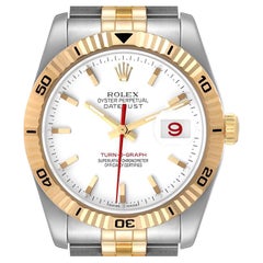 Rolex Datejust Turnograph 36mm Steel Yellow Gold Mens Watch 116263