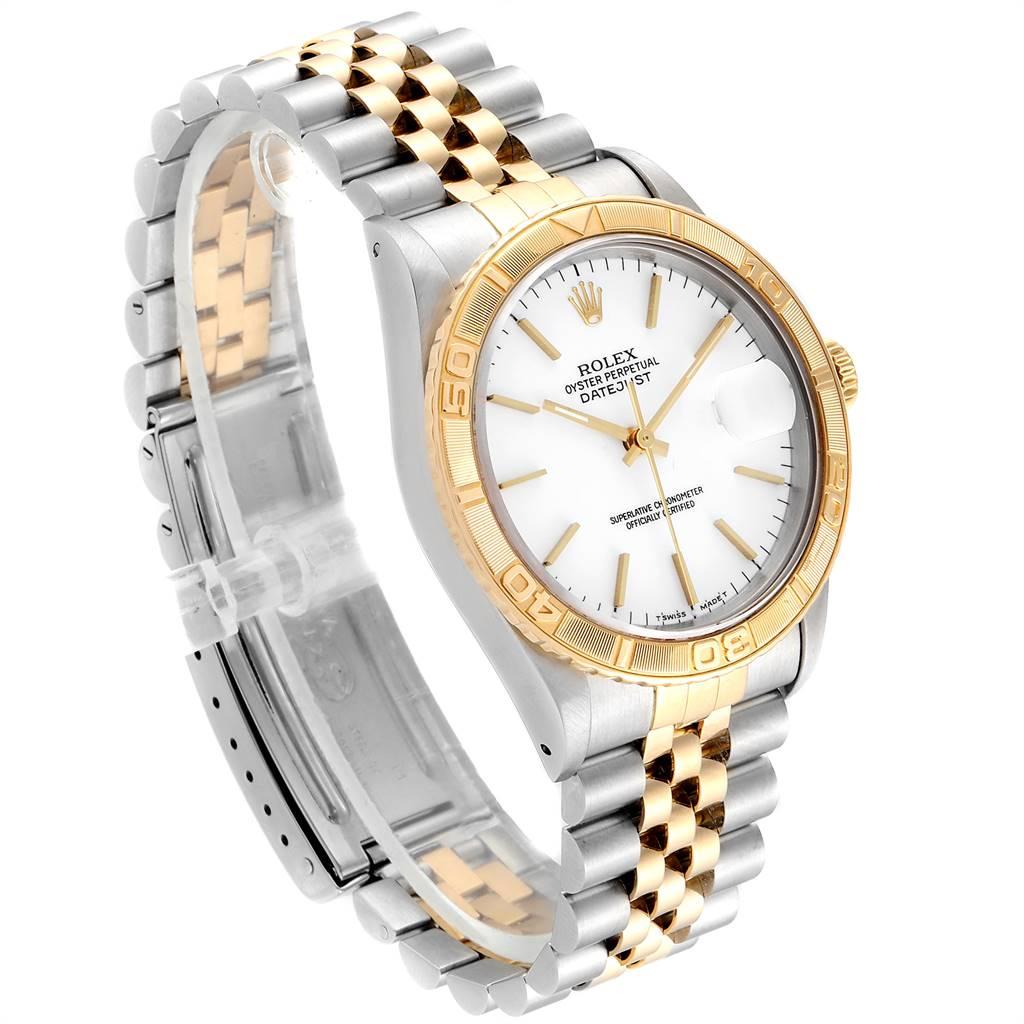 Rolex Datejust Turnograph Steel Yellow Gold Men's Watch 16263 In Good Condition In Atlanta, GA