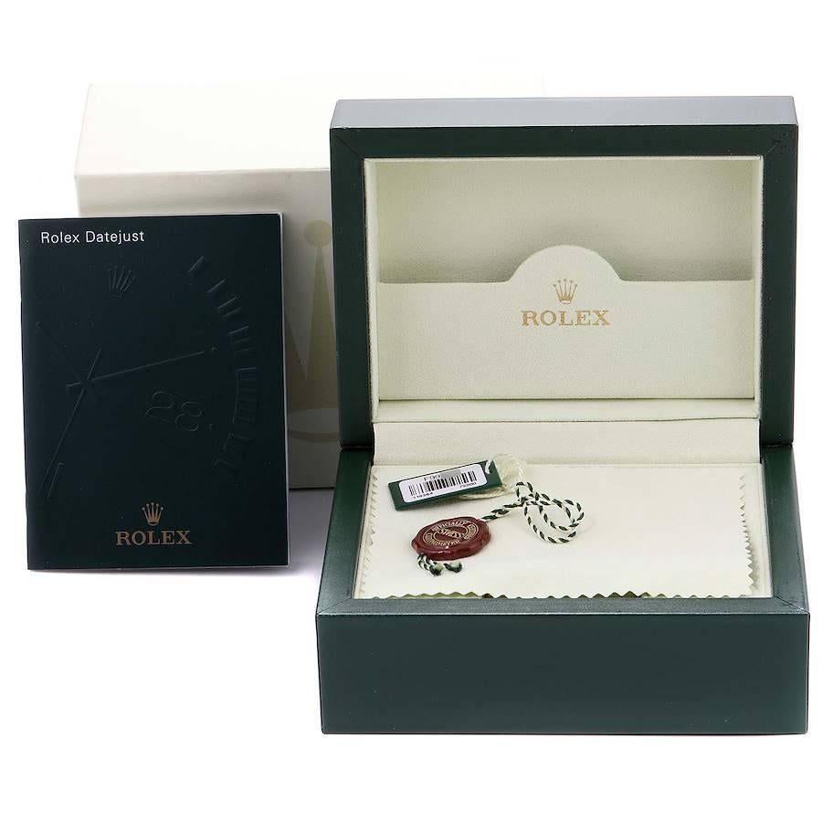 Rolex Datejust Turnograph Black Dial Steel Men's Watch 116264 Box For Sale 8