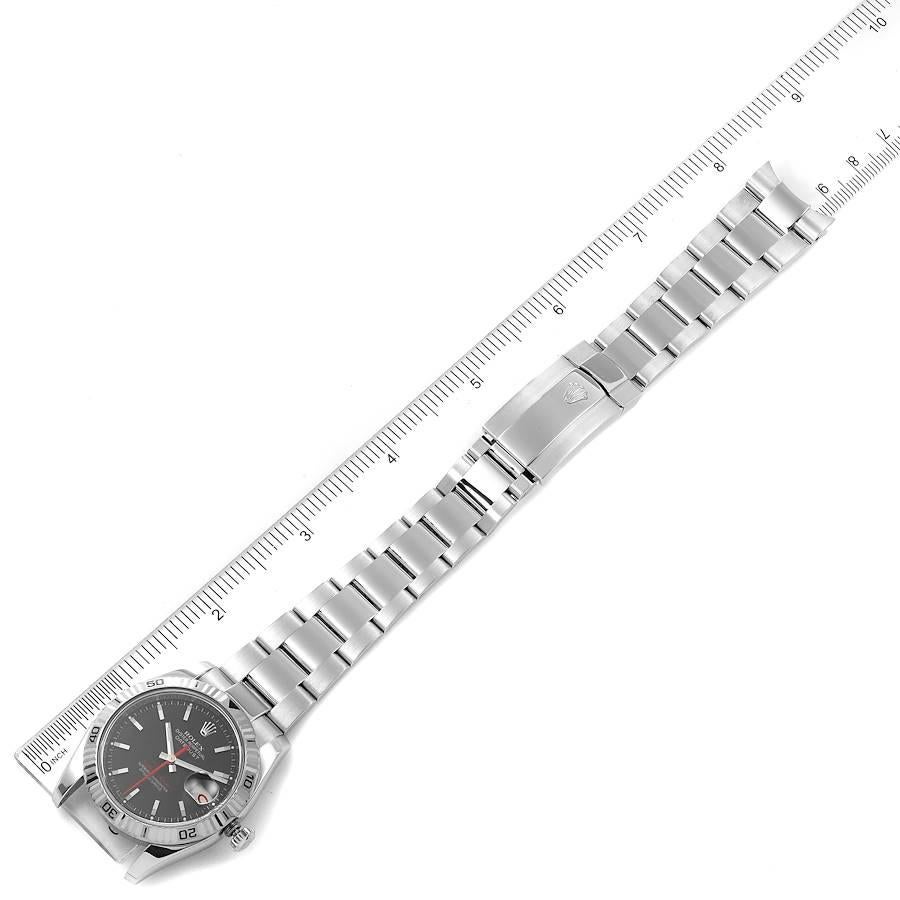 Rolex Datejust Turnograph Black Dial Steel Men’s Watch 116264 6
