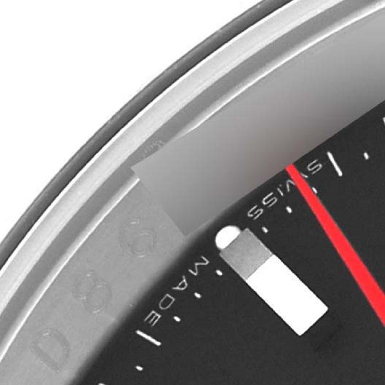 Rolex Datejust Turnograph Black Dial Steel Mens Watch 116264. Mouvement automatique à remontage automatique, officiellement certifié chronomètre. Boîtier en acier inoxydable de 36.0 mm de diamètre. Logo Rolex sur la couronne. Lunette tournante