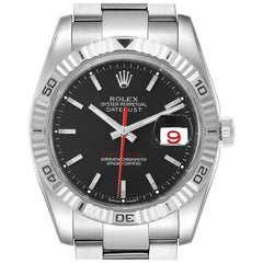 Rolex Datejust Turnograph Black Dial Steel Men’s Watch 116264