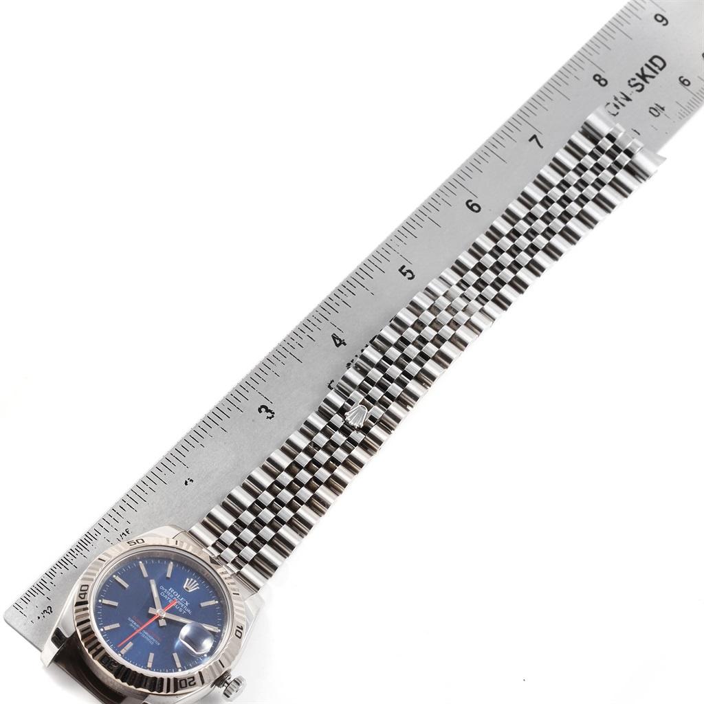Rolex Datejust Turnograph Blue Dial Jubilee Bracelet Men's Watch 116264 5