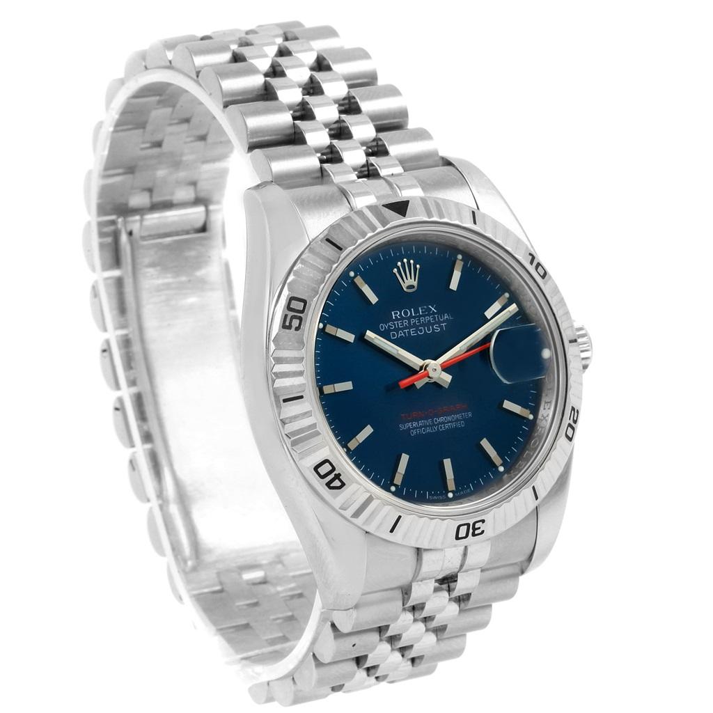 Rolex Datejust Turnograph Blue Dial Jubilee Bracelet Men's Watch 116264 1
