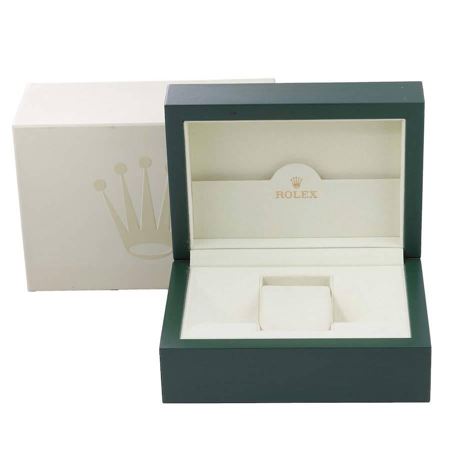 Rolex Datejust Turnograph Blaues Zifferblatt Jubiläumsarmband Stahl Herrenuhr 116264 im Angebot 8