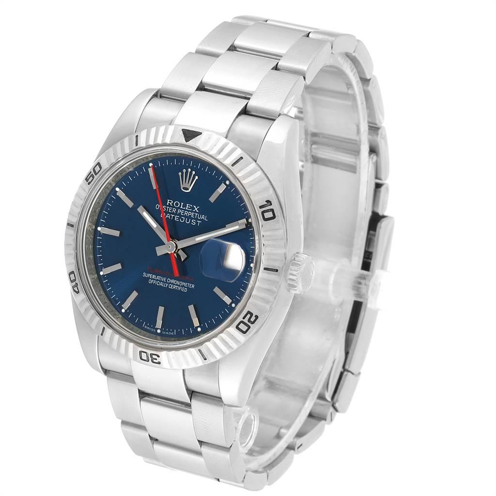 Rolex Datejust Turnograph Blue Dial Oyster Bracelet Men's Watch 116264 1