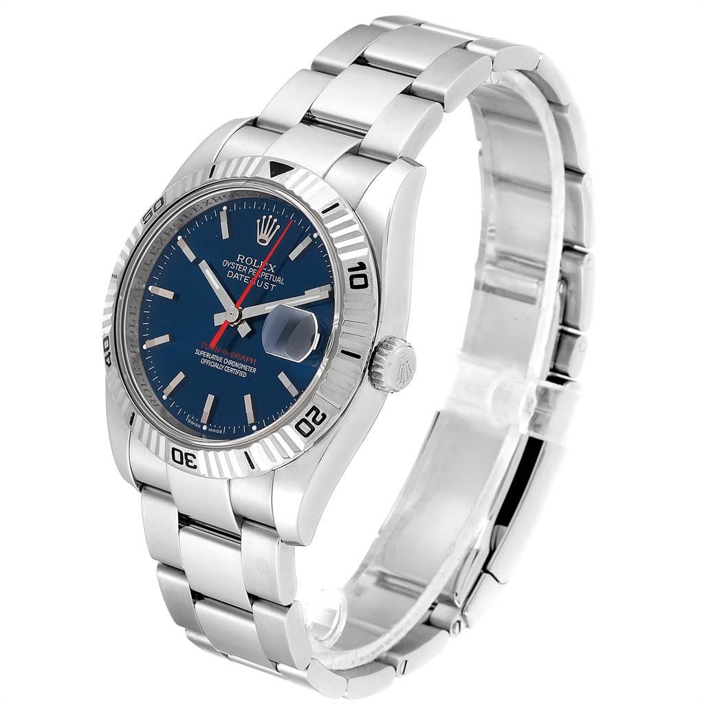 Rolex Datejust Turnograph Blue Dial Oyster Bracelet Men's Watch 116264 1