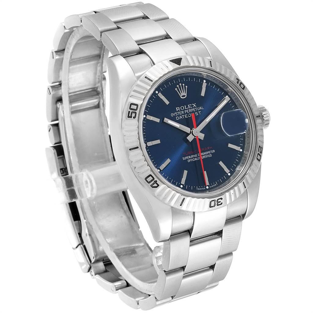 Rolex Datejust Turnograph Blue Dial Oyster Bracelet Men's Watch 116264 2