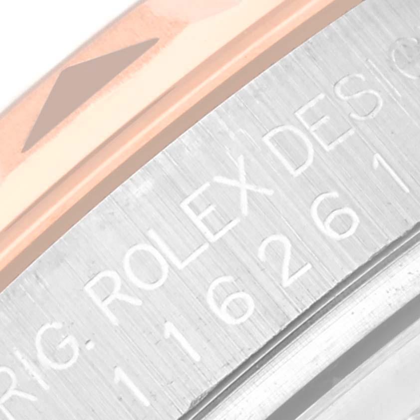 Rolex Montre Datejust en acier et or rose pour hommes 116261 en vente 2