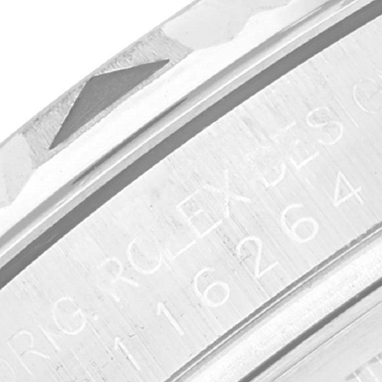 Rolex Montre Datejust en acier et or blanc pour hommes 116264 Boîte et papiers d'origine en vente 3