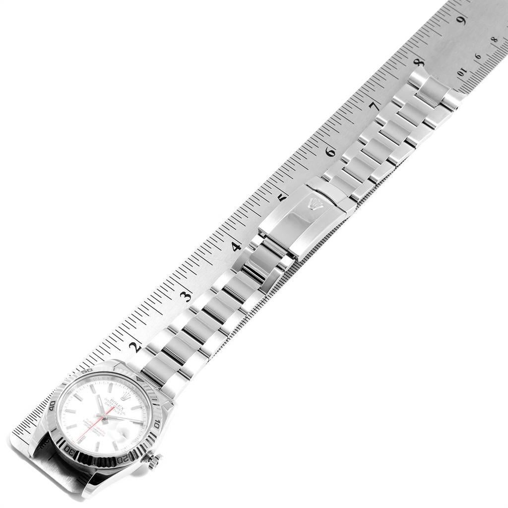 Rolex Datejust Turnograph Steel White Gold Oyster Bracelet Watch 116264 6