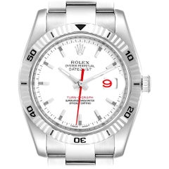Rolex Datejust Turnograph Steel White Gold Oyster Bracelet Watch 116264