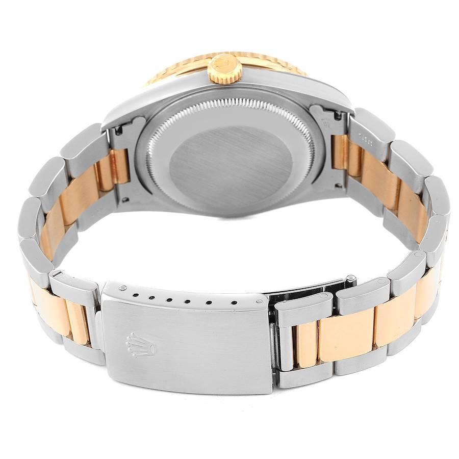 Rolex Datejust Turnograph Steel Yellow Gold Diamond Dial Mens Watch 16263 2