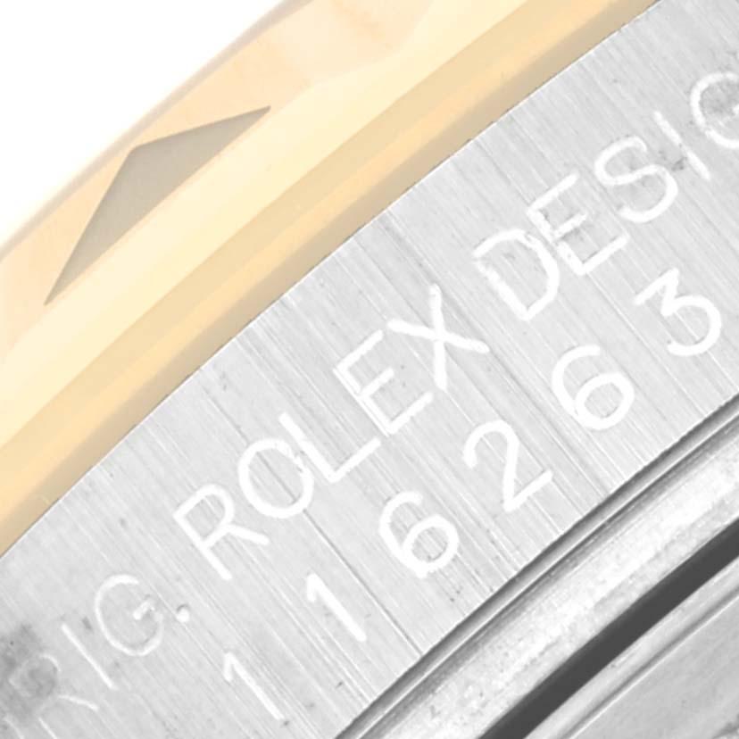 Rolex Datejust Turnograph Stahl Gelbgold Herrenuhr 116263 Box Card im Zustand „Hervorragend“ im Angebot in Atlanta, GA