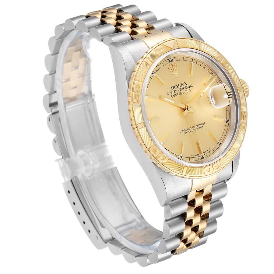 Rolex Datejust Turnograph Steel Yellow Gold Men's Watch 16263 For Sale 1