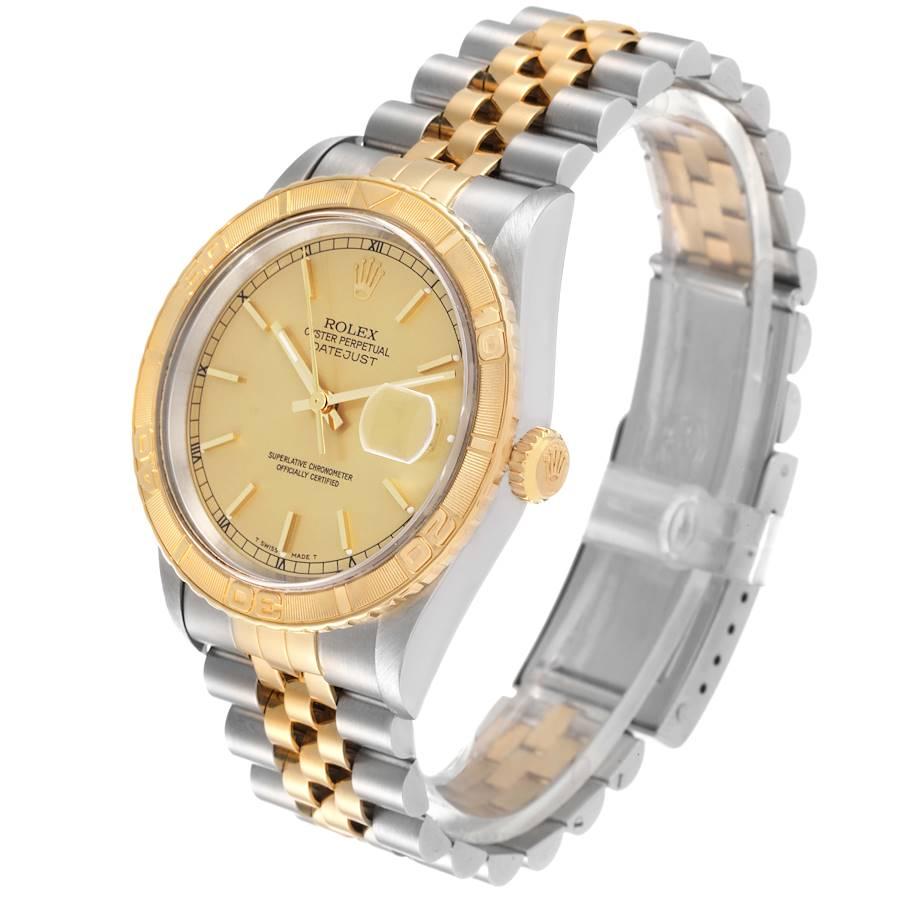 Men's Rolex Datejust Turnograph Steel Yellow Gold Mens Watch 16263