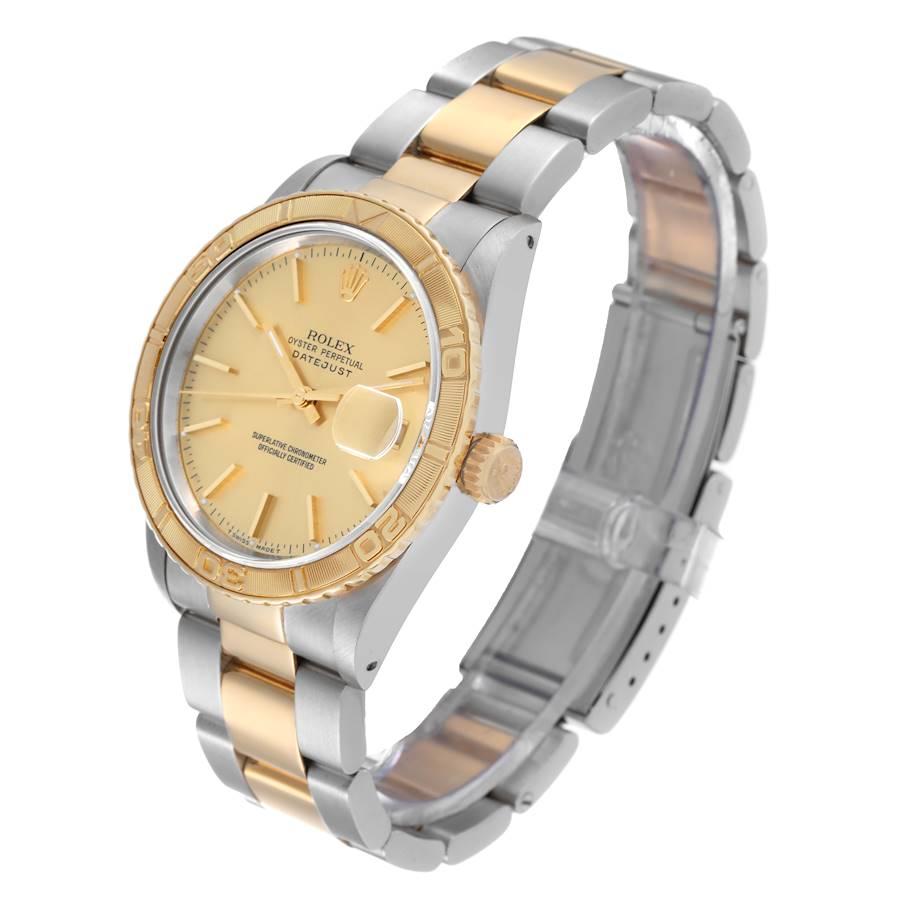 Men's Rolex Datejust Turnograph Steel Yellow Gold Mens Watch 16263