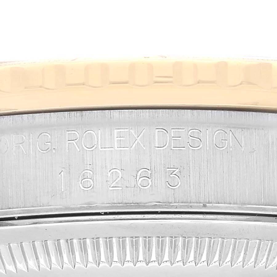 Rolex Datejust Turnograph Steel Yellow Gold Mens Watch 16263 2