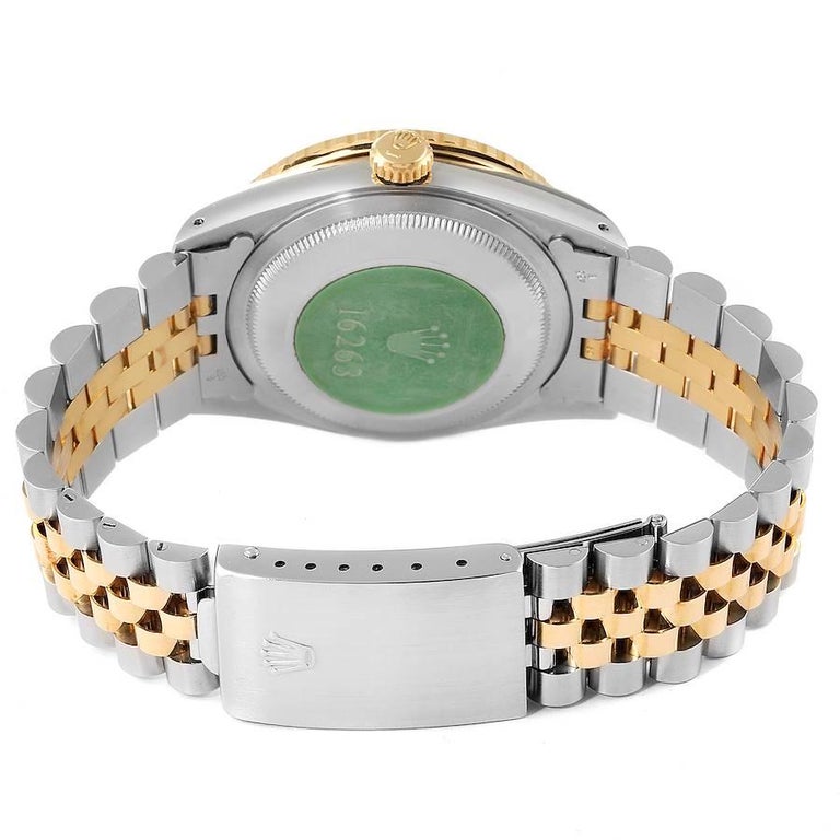 Rolex Datejust Turnograph Steel Yellow Gold Mens Watch 16263 4