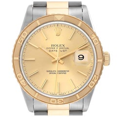 Rolex Datejust Turnograph Steel Yellow Gold Mens Watch 16263