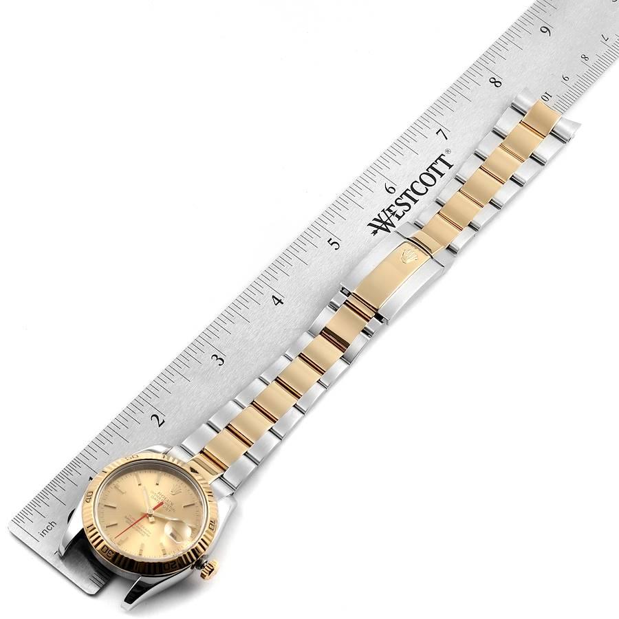 Rolex Datejust Turnograph Steel Yellow Gold Oyster Bracelet Watch 116263 For Sale 5