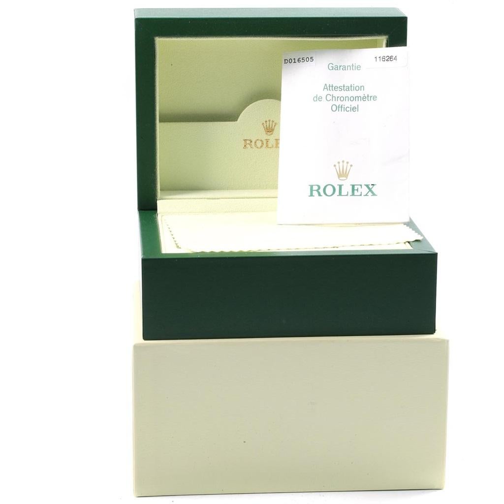 Rolex Datejust Turnograph White Dial Men’s Watch 116264 Box Papers 8