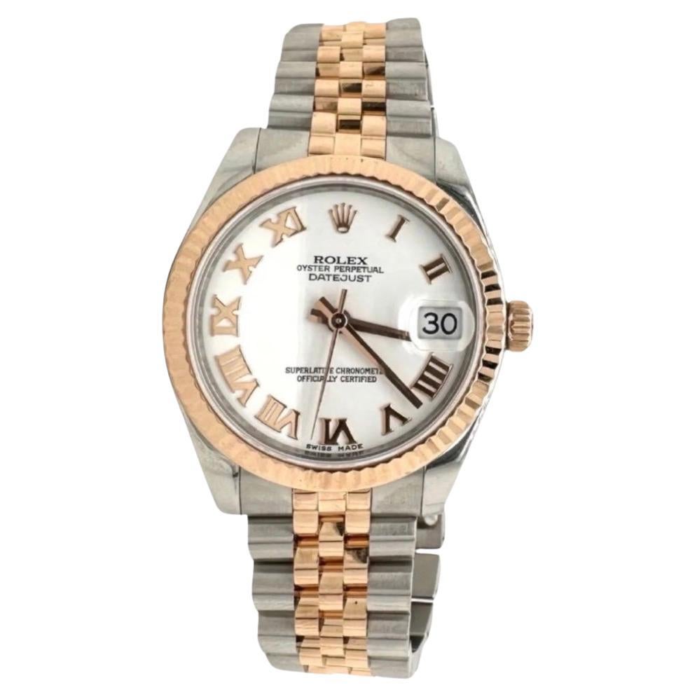 Rolex Datejust Two-Tone 18k Rose Gold/Stainless Steel 31 mm Watch For Sale