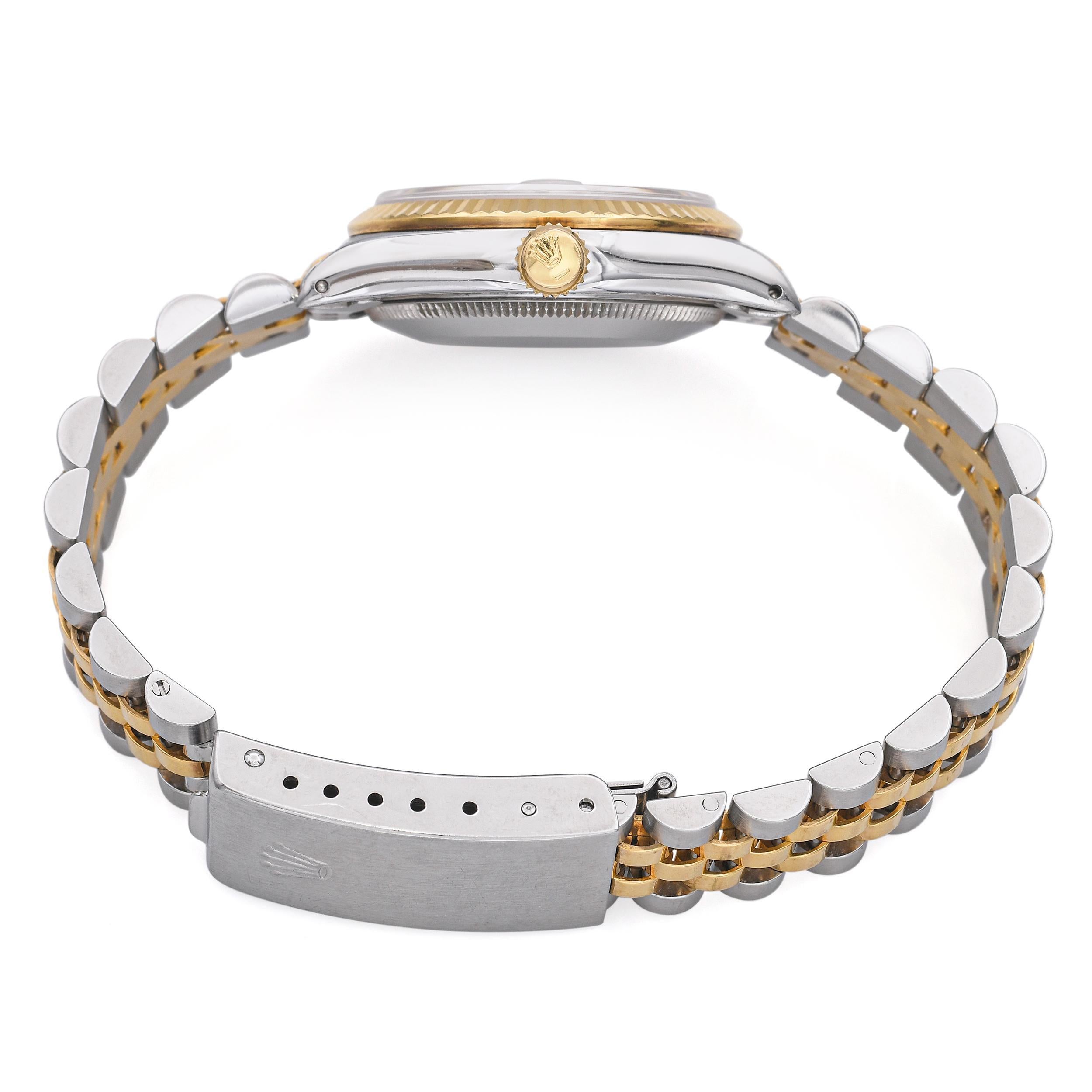 Women's or Men's Rolex Datejust Two-Tone 31mm Midsize Women's Watch Ref 68273 For Sale