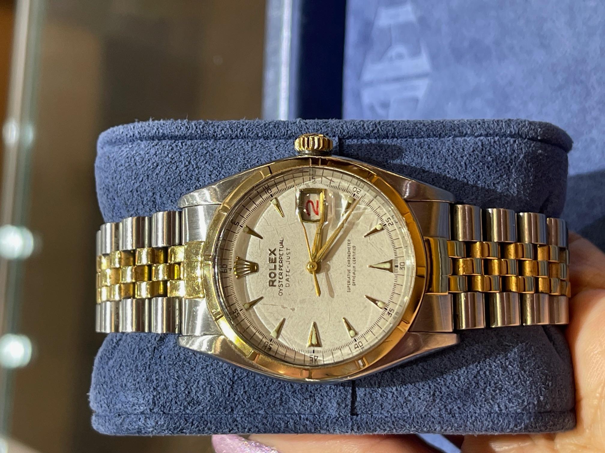 Rolex Datejust Bicolore 36mm Estate Watch - 6305 in vendita 1