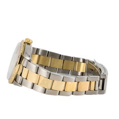 Rolex Datejust Two Tone Diamond Dial Mens Watch