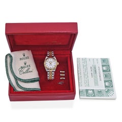 Rolex Datejust Two Tone Factory Diamond Dial Women's Watch Ref 79173