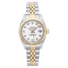 Rolex Datejust Two Tone Factory Diamond Dial Women's Watch Ref 79173