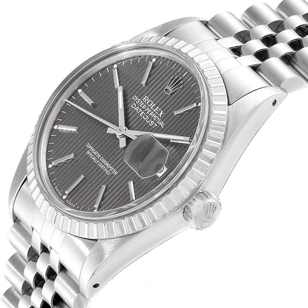 rolex datejust grey tapestry dial