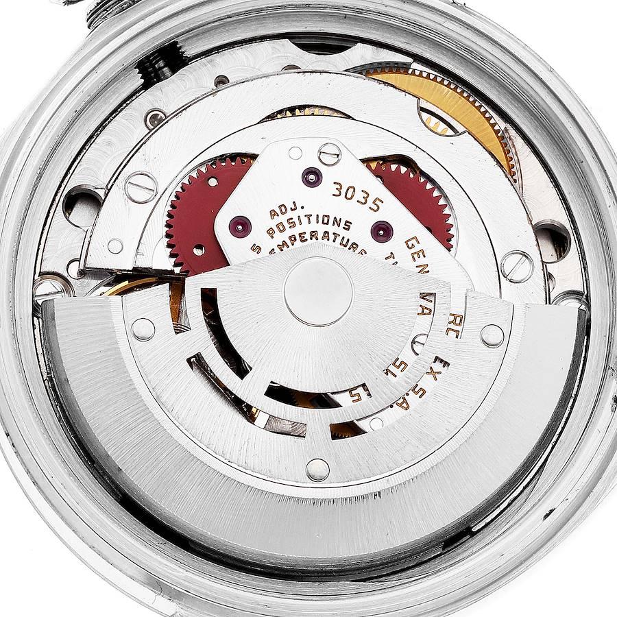Rolex Datejust Vintage Steel White Gold Black Dial Mens Watch 16014 2