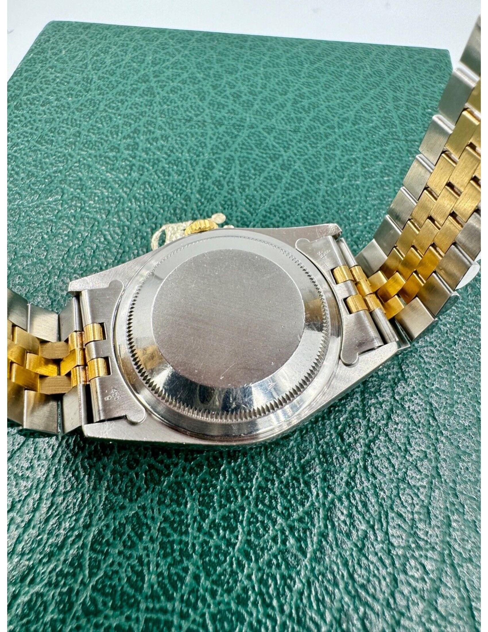 Rolex Datejust Uhr Ref 16233 36mm Zweifarbiges blaues Zifferblatt 1