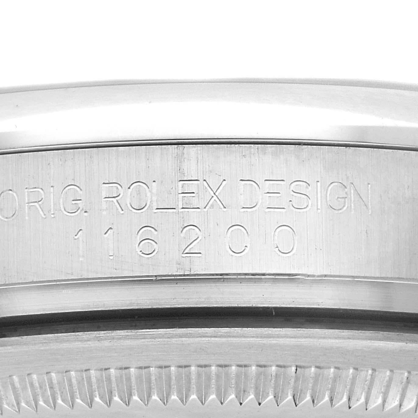 Men's Rolex Datejust White Dial Oyster Bracelet Steel Mens Watch 116200
