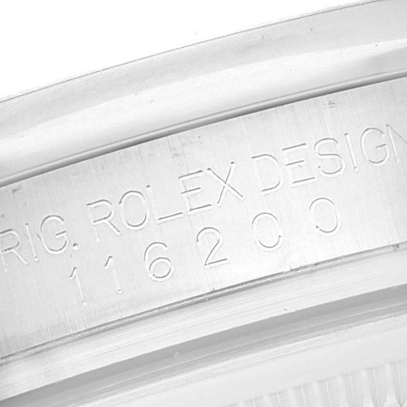 Rolex Datejust Quadrante Bianco Bracciale Oyster Acciaio Orologio Uomo 116200 1