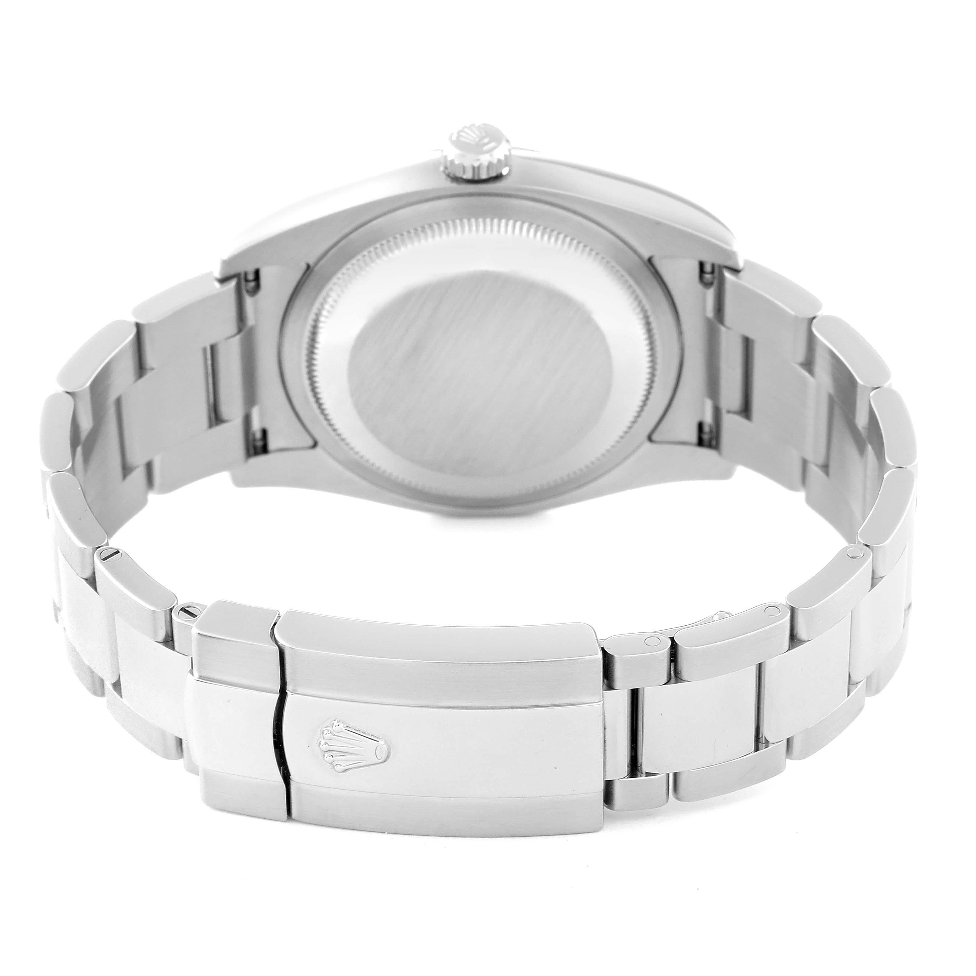 Rolex Datejust White Dial Oyster Bracelet Steel Mens Watch 116200 4