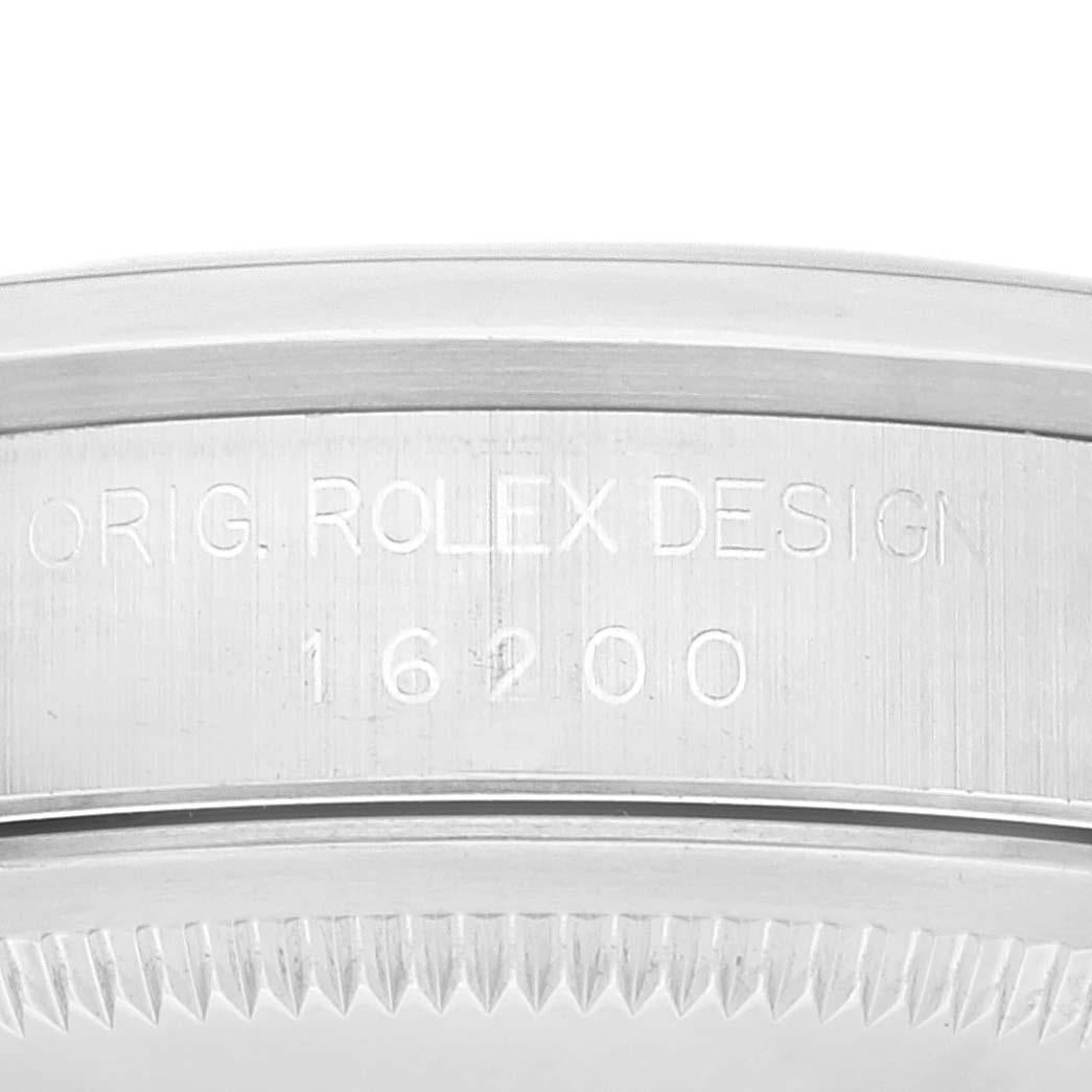 Men's Rolex Datejust White Dial Smooth Bezel Steel Mens Watch 16200