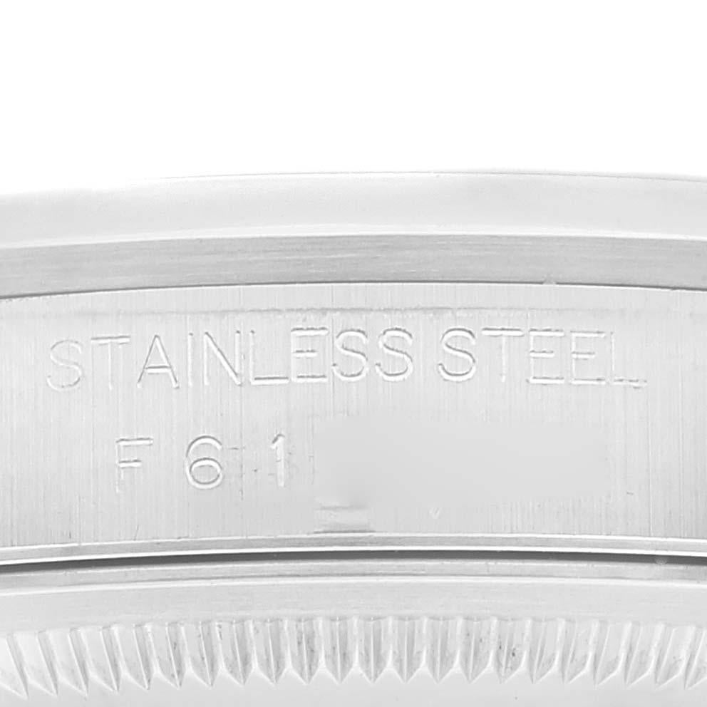 Rolex Datejust White Dial Smooth Bezel Steel Mens Watch 16200 1